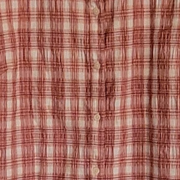 The North Face Women’s Red & White Plaid Long Sleeve Button Down Shirt. Sz: XL - Picture 3 of 5